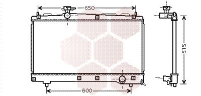 VAN WEZEL Radiaator,mootorijahutus 53002331